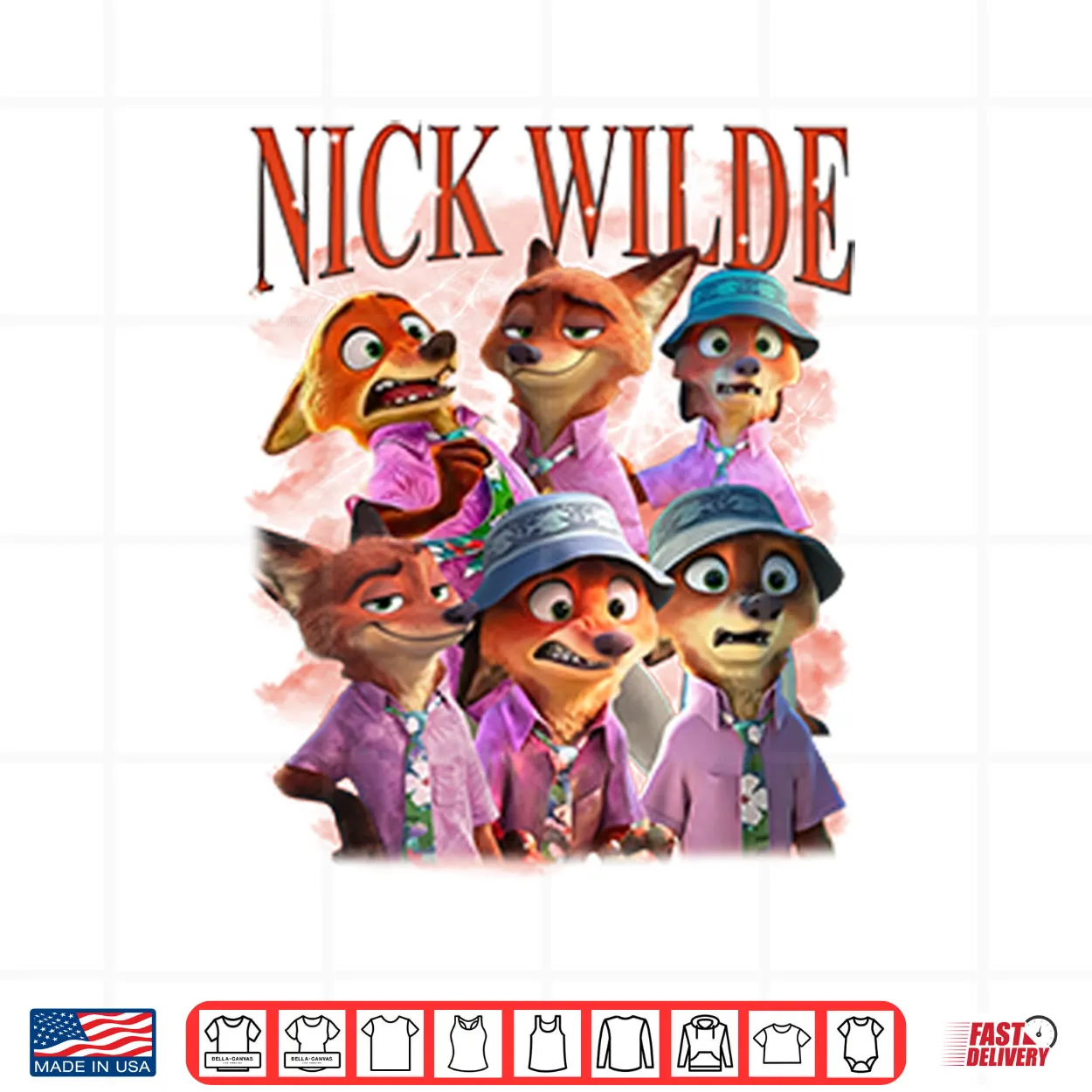 Disney Zootopia Nick Wilde Shirt Disney Zootopia Nick Wilde Shirt