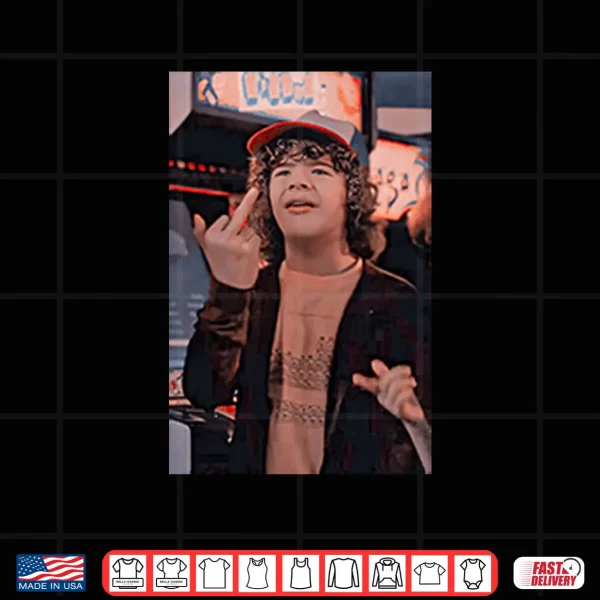 Dustin Henderson Stranger Things Middle Finger Shirt 3 Design Dustin Henderson Stranger Things Middle Finger Shirt