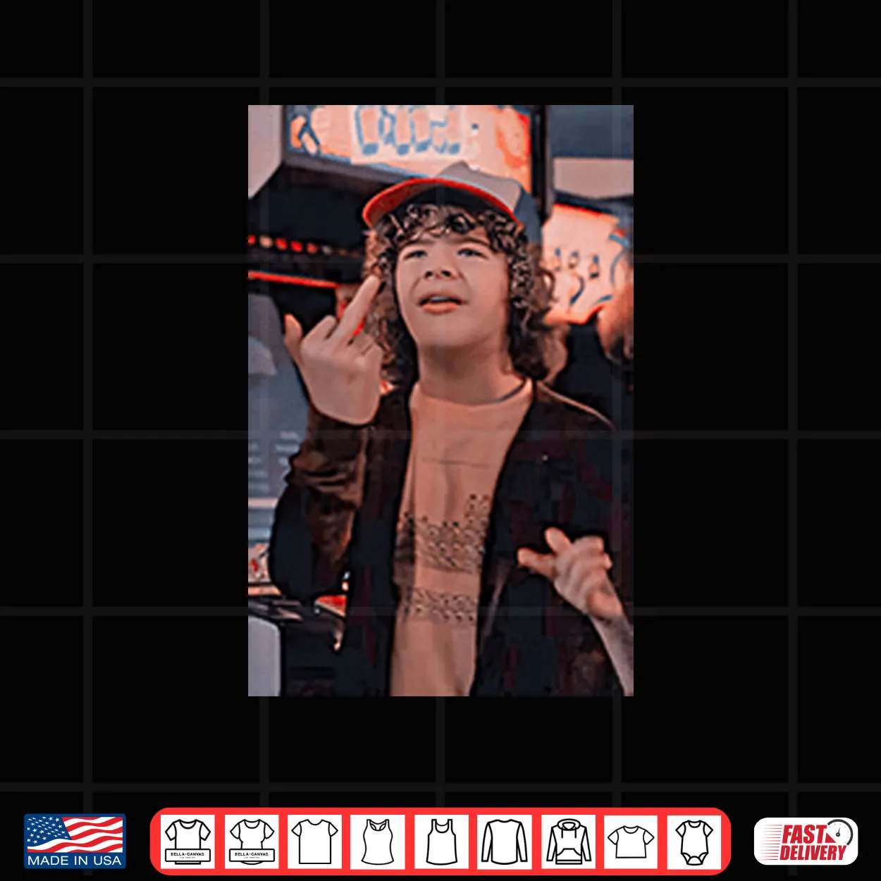 Dustin Henderson Stranger Things Middle Finger Shirt Dustin Henderson Stranger Things Middle Finger Shirt