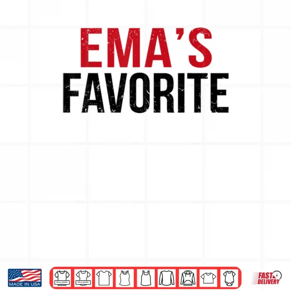 Design EMAS Favorite Grandkid Humor Family Shirt