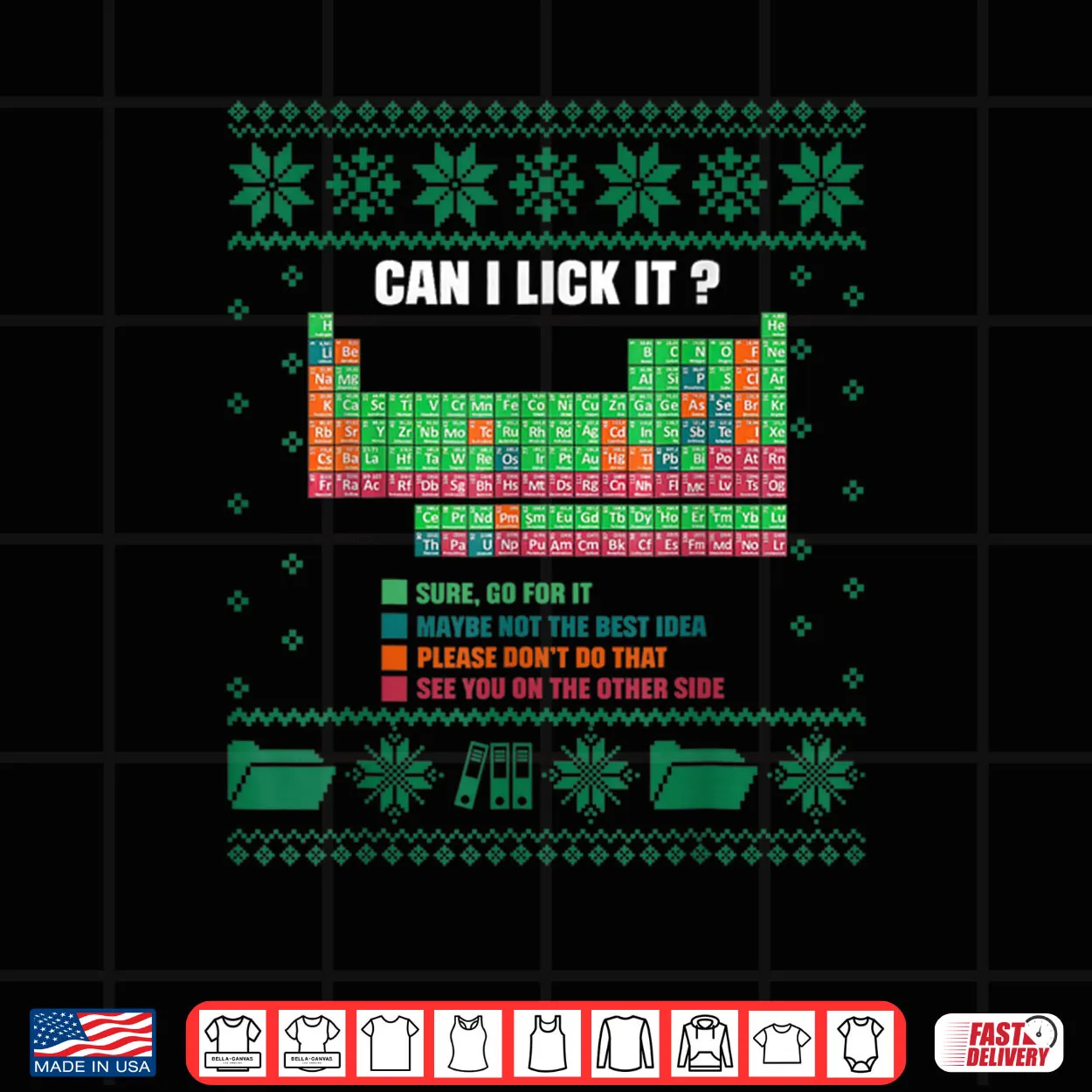 Element Can I Lick It Christmas Ugly Shirt Element Can I Lick It Christmas Ugly Shirt