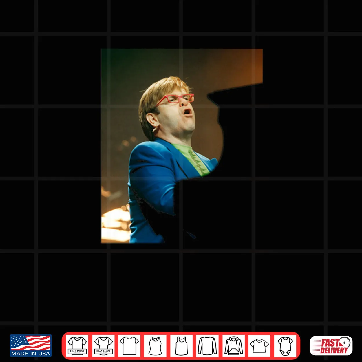 Elton John Live Candle in The Wind 1997 Era Shirt Elton John Live Candle in The Wind 1997 Era Shirt