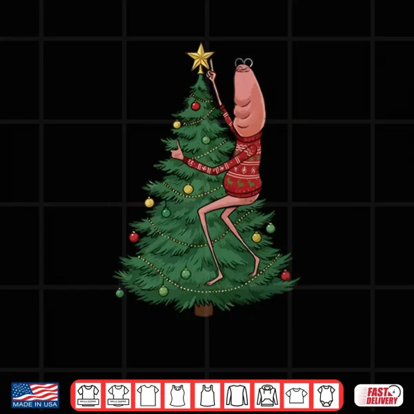 Embroidered Marcus The Worm Christmas Meme Shirt 4 Design Embroidered Marcus The Worm Christmas Meme Shirt