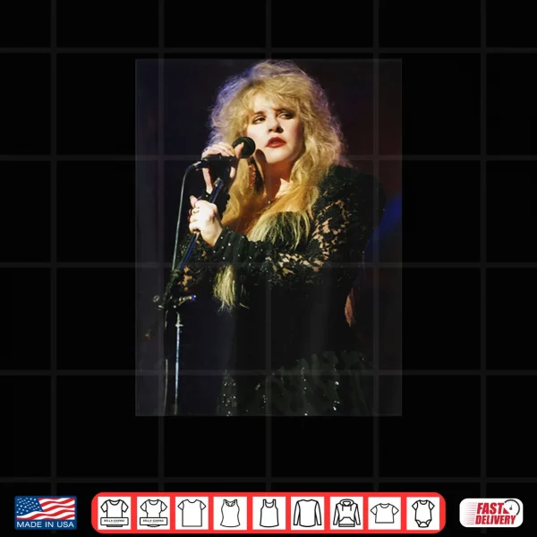 Design Fleetwood Mac Singer Stevie Nicks Live 1990 Shirt