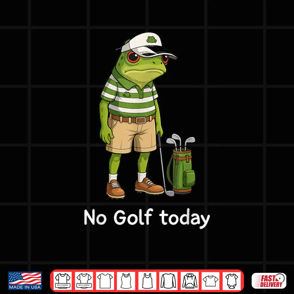 Frog Golfer No Golf Today Shirt Frog Golfer No Golf Today Shirt