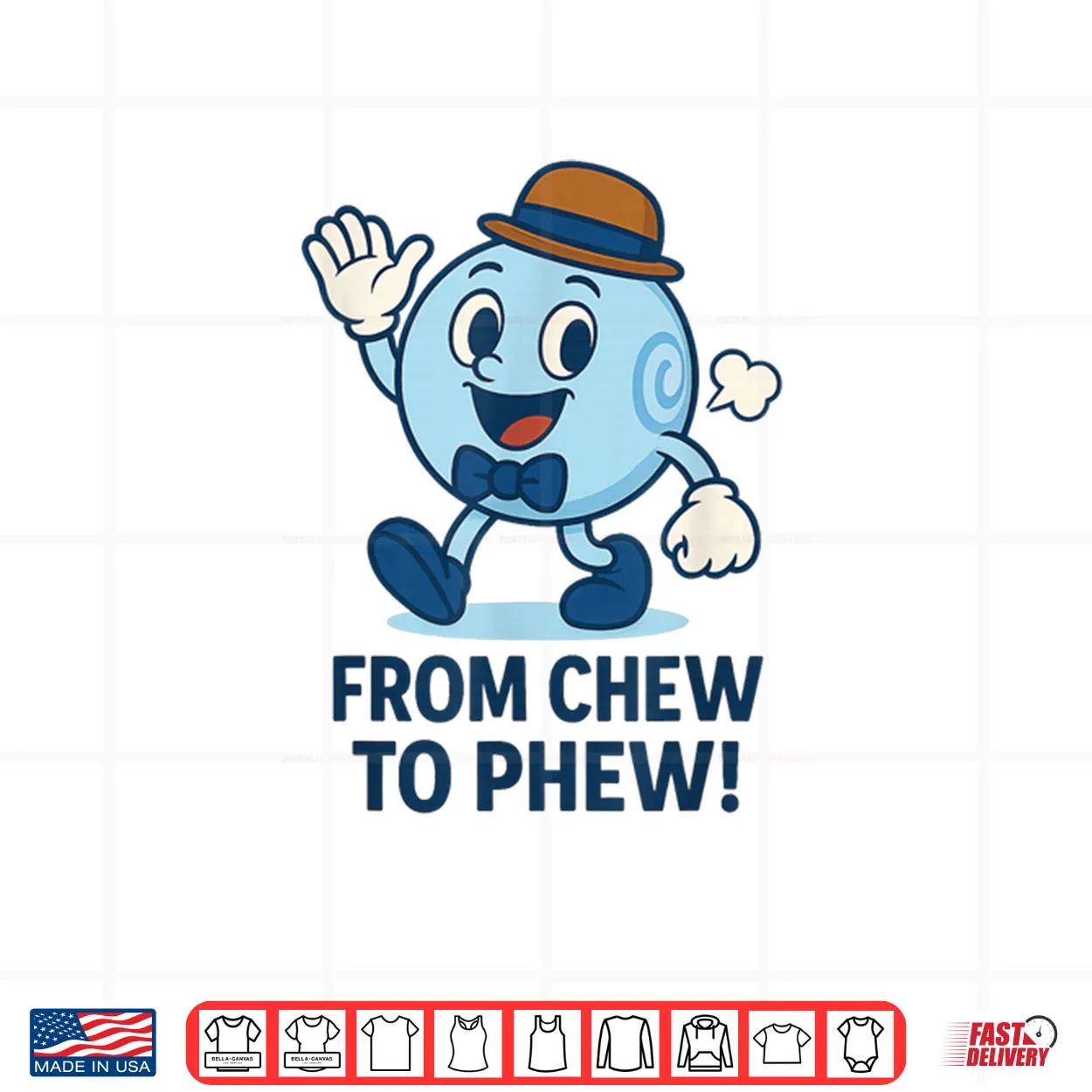 From Chew to Phew Bubbleton Funny Mascot for Science Fans Shirt From Chew to Phew Bubbleton Funny Mascot for Science Fans Shirt