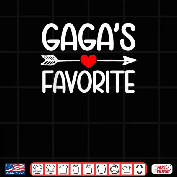 Design Gagas Favorite Grandchild Grandson Granddaughter Grandma Shirt
