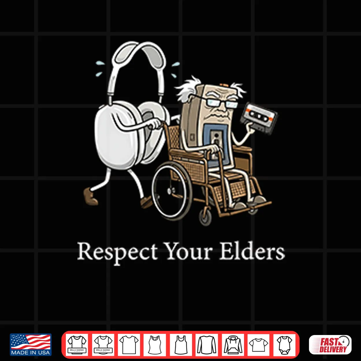 Gaming & Tech Focus Respect Your Elders Shirt Gaming & Tech Focus Respect Your Elders Shirt