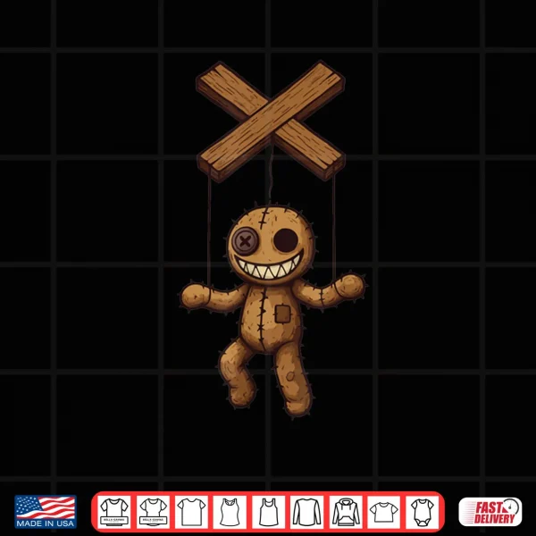 Grimstring Spooky Playful Puppet Marionette Cartoon Shirt 4 Design Grimstring Spooky Playful Puppet Marionette Cartoon Shirt