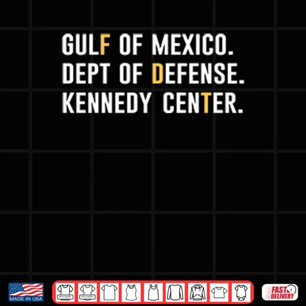 Design Gulf Of Mexico Dept Of Defense Kennedy Center Shirt