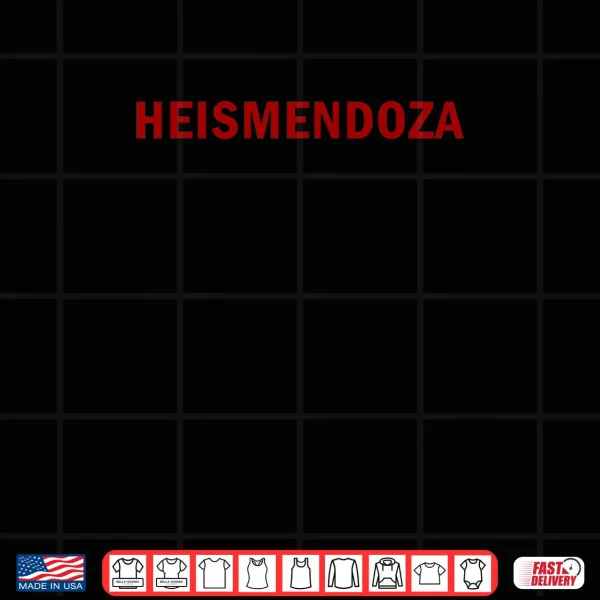 Design HEISMENDOZA 15 Mendoza Name Pride Bold Red Shirt
