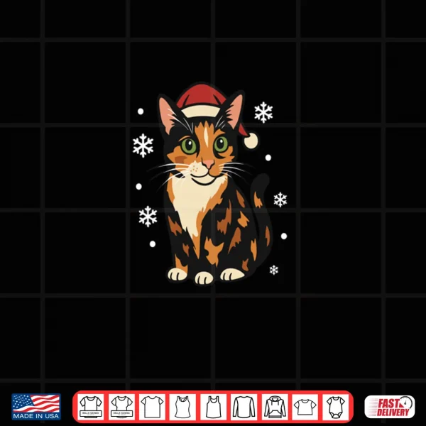 Design Holiday Kitten Cute Christmas Cat Design Shirt