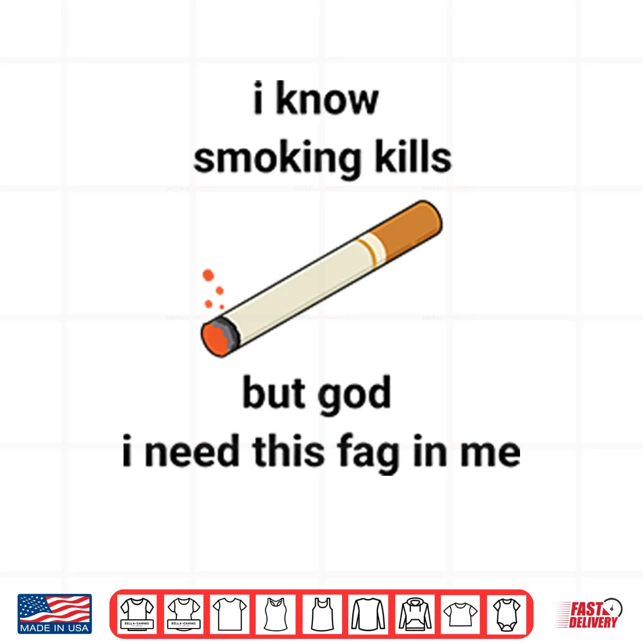 I Know Smoking Kills But God I Need This Fag In Me Shirt I Know Smoking Kills But God I Need This Fag In Me Shirt