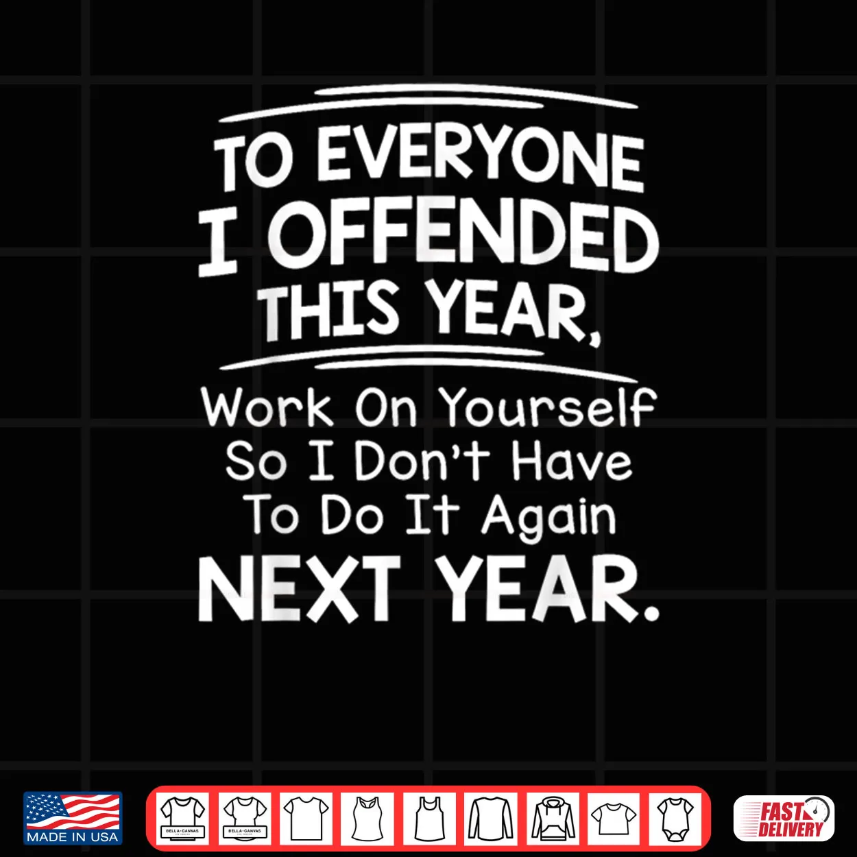 If I Offended You Work on Yourself Funny New Year Resolution Shirt If I Offended You Work on Yourself Funny New Year Resolution Shirt