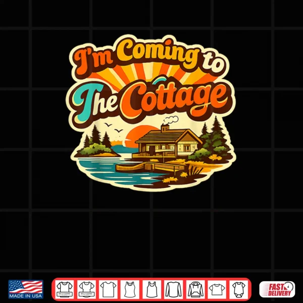 Design Im Coming to The Cottage Romance Hockey Coupl Shirt