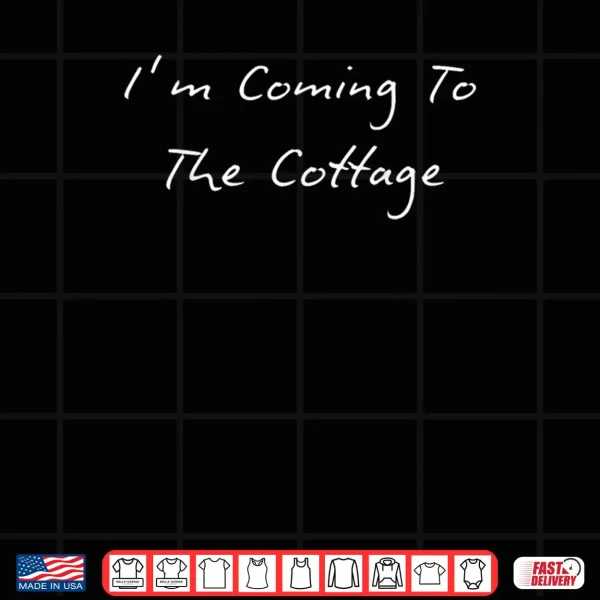 Design Im Coming to The Cottage Romance Hockey Couple Shirt