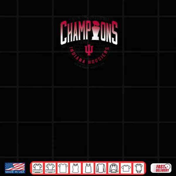 Indiana Hoosiers Big Ten Champs 2025 Football Locker Room Shirt 3 Design Indiana Hoosiers Big Ten Champs 2025 Football Locker Room Shirt 1