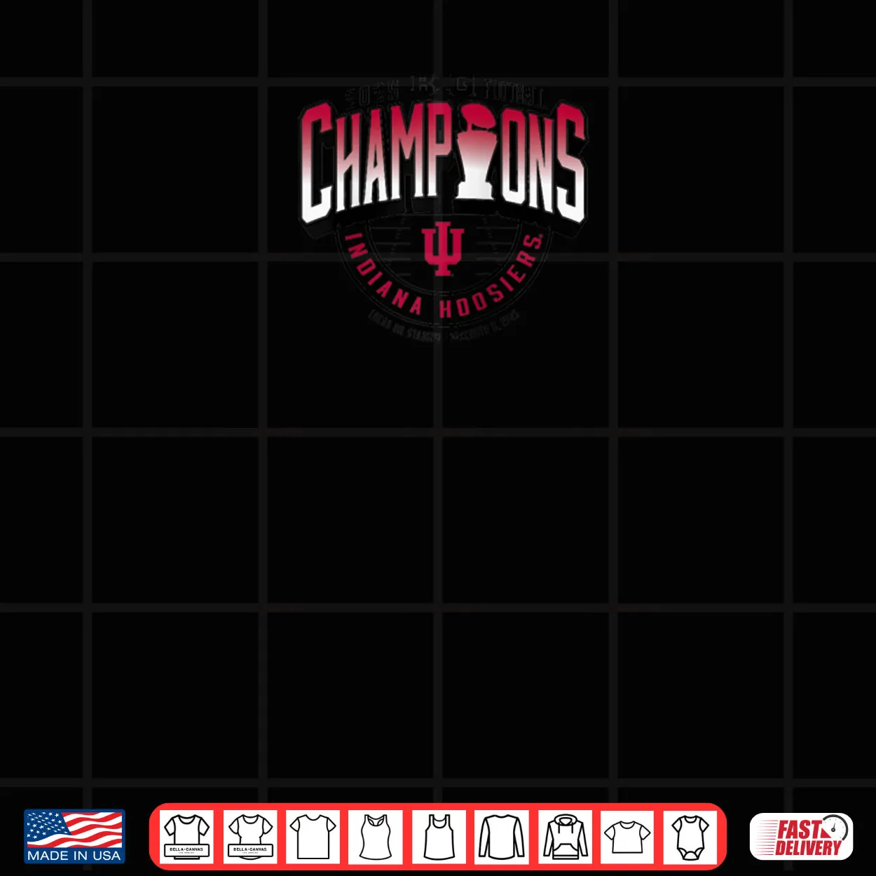 Indiana Hoosiers Big Ten Champs 2025 Football Locker Room Shirt Indiana Hoosiers Big Ten Champs 2025 Football Locker Room Shirt