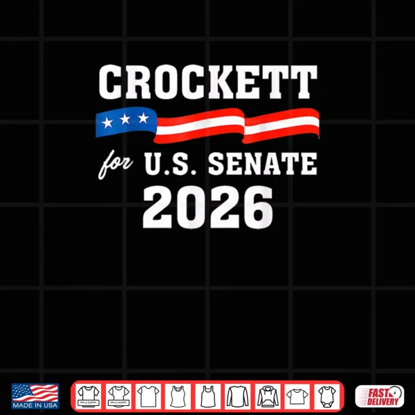 Jasmine Crockett for Texas 2026 Senate US Senator Campaign Shirt 3 Design Jasmine Crockett for Texas 2026 Senate US Senator Campaign Shirt