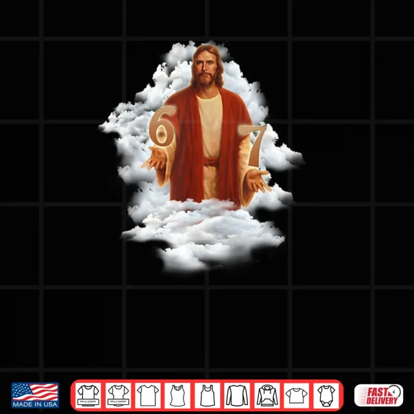 Jesus Doing 6 7 Meme Christ Six Seven Painting VBS Shirt 4 Design Jesus Doing 6 7 Meme Christ Six Seven Painting VBS Shirt