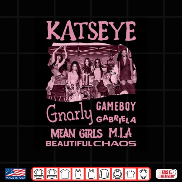 Design Katseye The Beautiful Chaos Tour Shirt