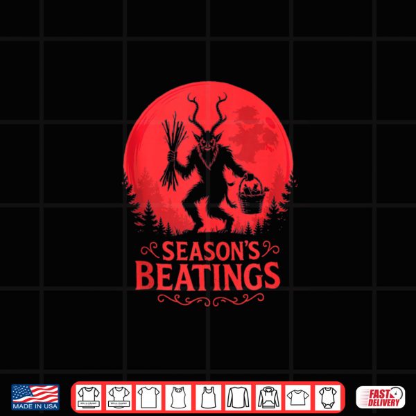 Krampus Santa Season’s Beatings Gothic Christmas Horror Shirt 4 Design Krampus Santa Seasons Beatings Gothic Christmas Horror Shirt