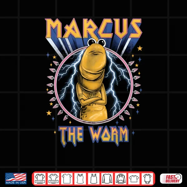 Design Marcus The Worm Heavy Rock RockWorm Humor Meme Shirt