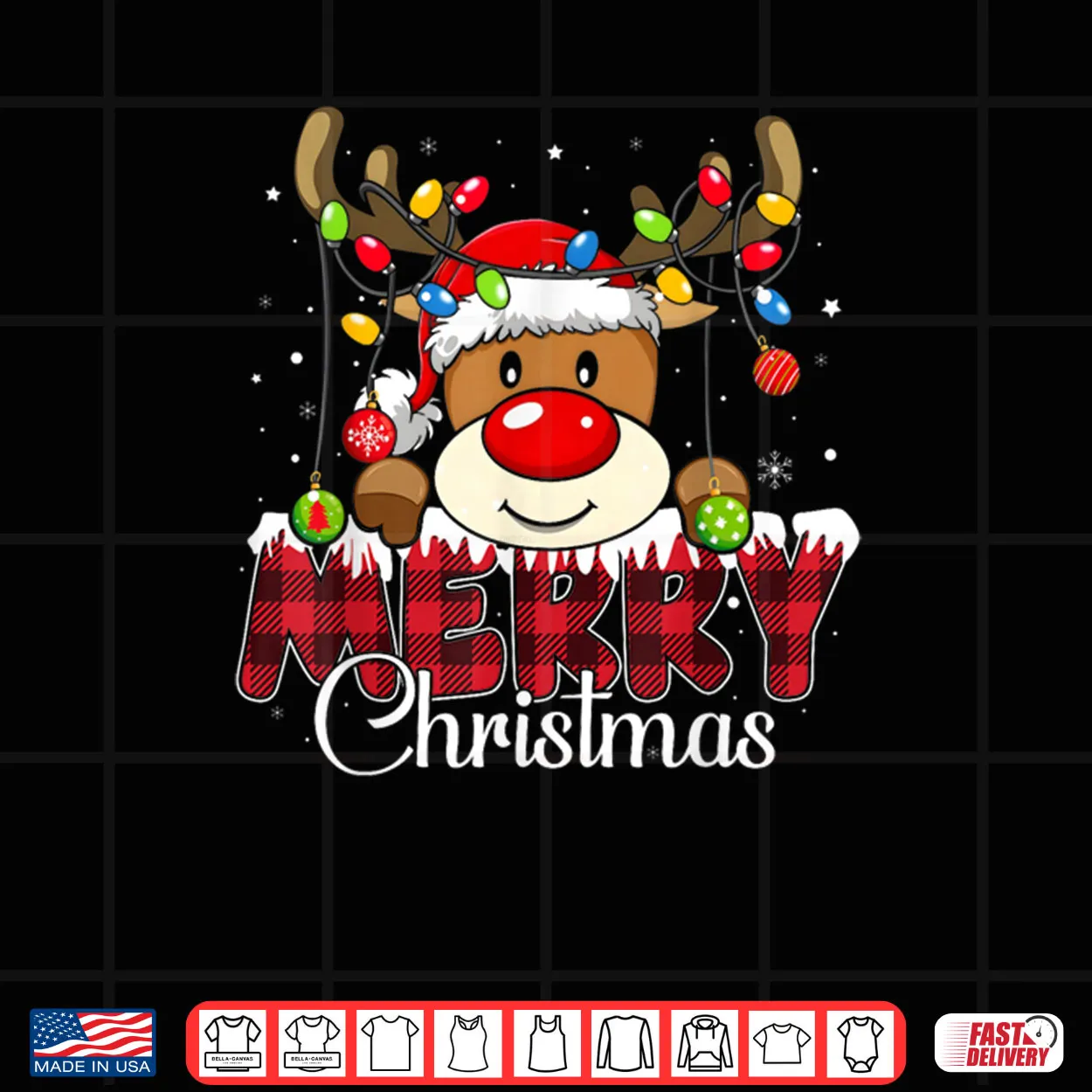 Merry Christmas Reindeer Xmas Family Matching Shirt Merry Christmas Reindeer Xmas Family Matching Shirt