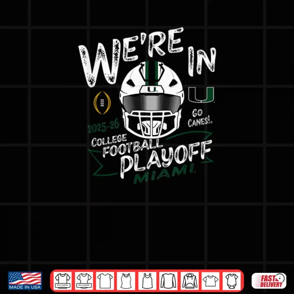 Miami Hurricanes CFP College Football Playoff 2025 26 Orange Shirt 3 Design Miami Hurricanes CFP College Football Playoff 2025 26 Orange Shirt