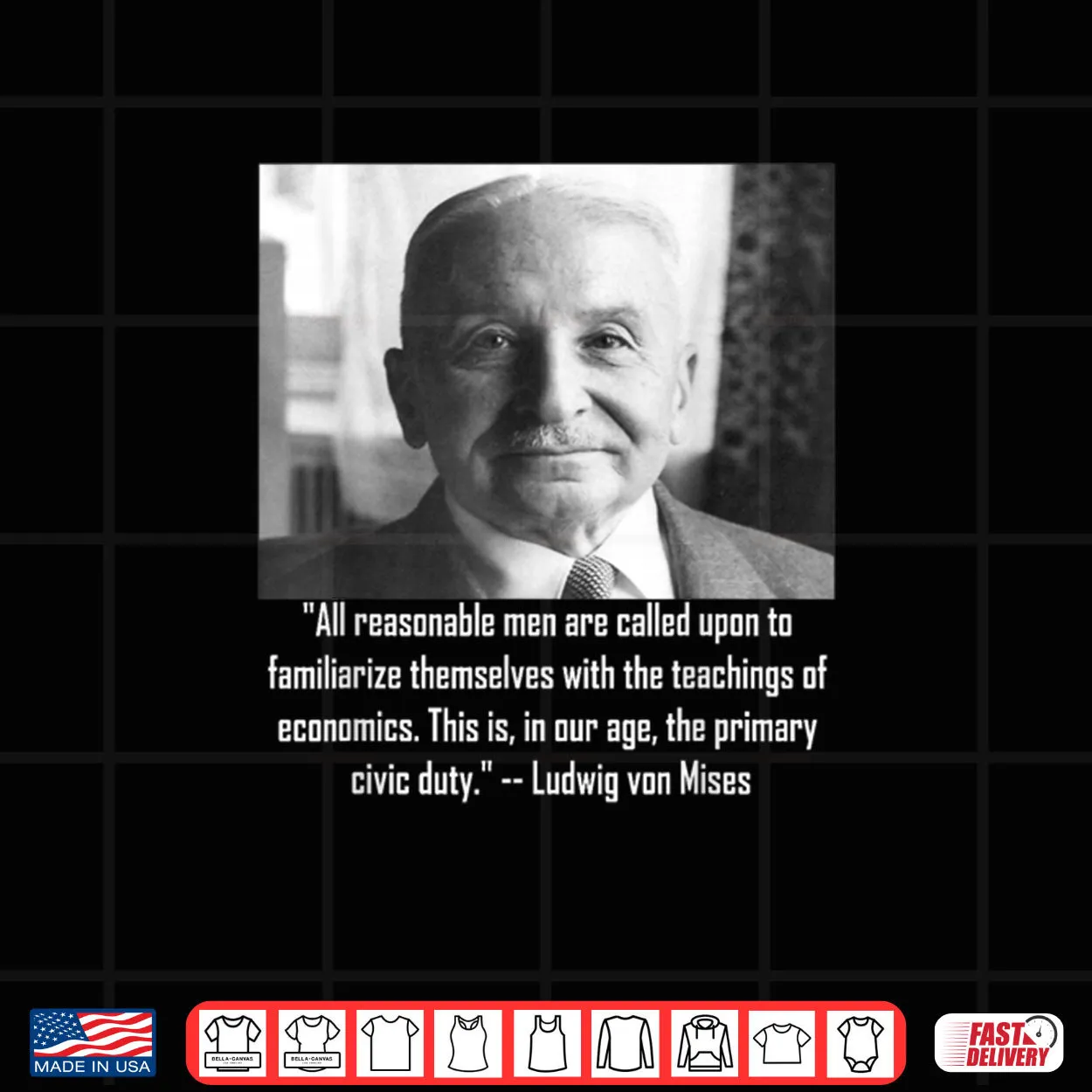 Mises on The Duty to Teach Economics Shirt Mises on The Duty to Teach Economics Shirt