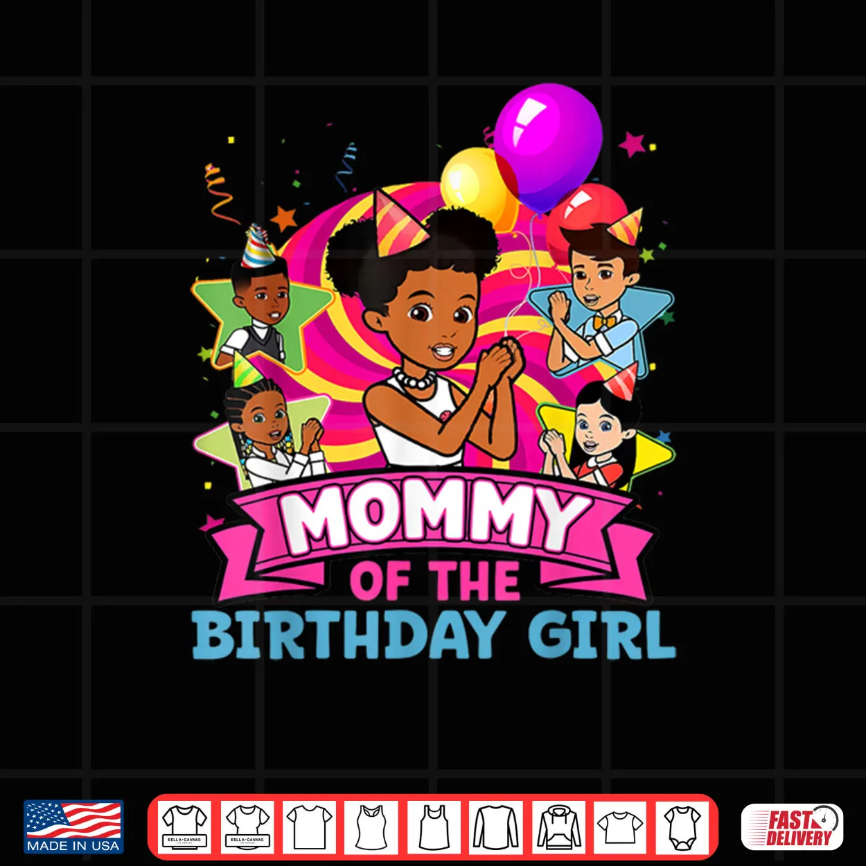 Mommy of Birthday Girl Gracie Pink Doll Family Decorations Shirt Mommy of Birthday Girl Gracie Pink Doll Family Decorations Shirt