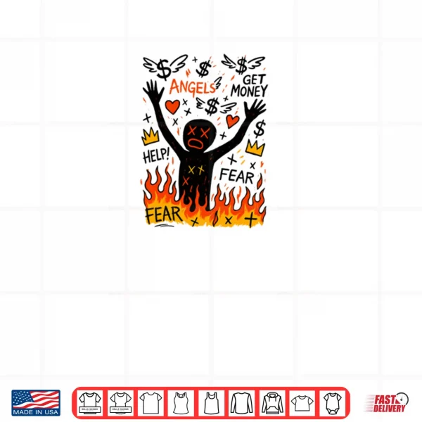 Design Money or Friends Streetwear Graphic Shirt