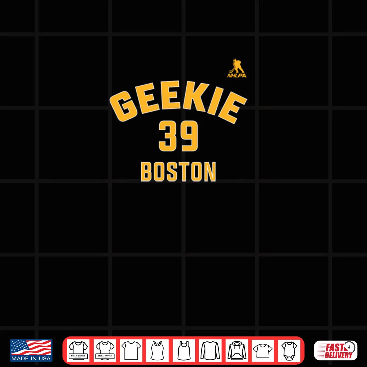 Morgan Geekie Boston Name & Number Shirt Morgan Geekie Boston Name & Number Shirt