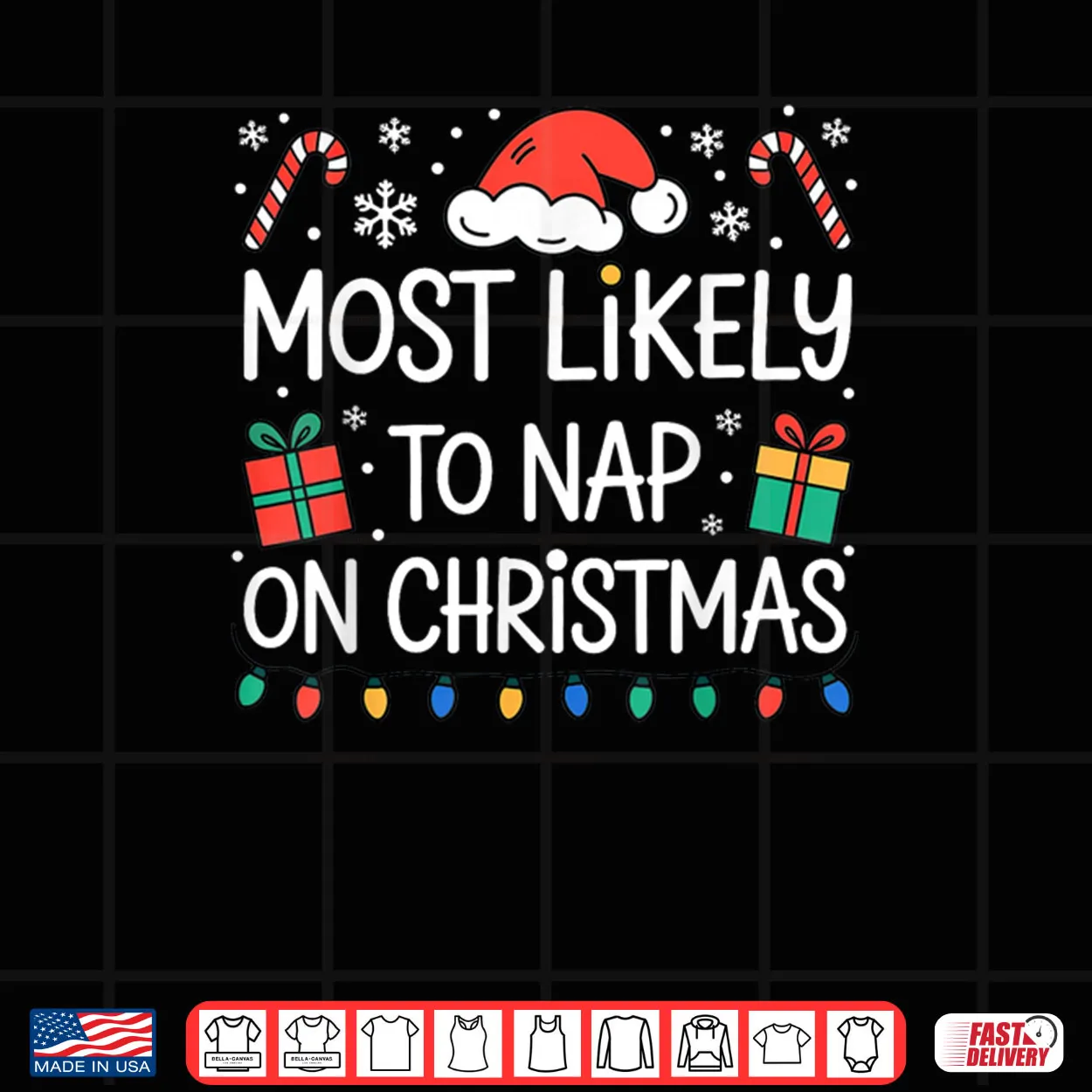 Most Likely to Nap On Christmas Shirt Most Likely to Nap On Christmas Shirt