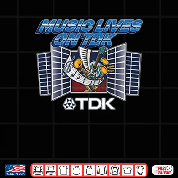 Design Music Lives On TDK Shirt