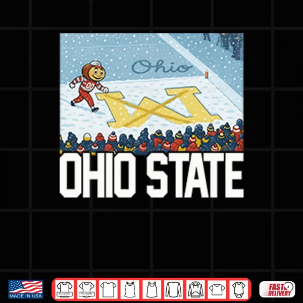 Ohio Vs Michigan Rivalry Script Ohio On Big M Shirt 4 Design Ohio Vs Michigan Rivalry Script Ohio On Big M Shirt
