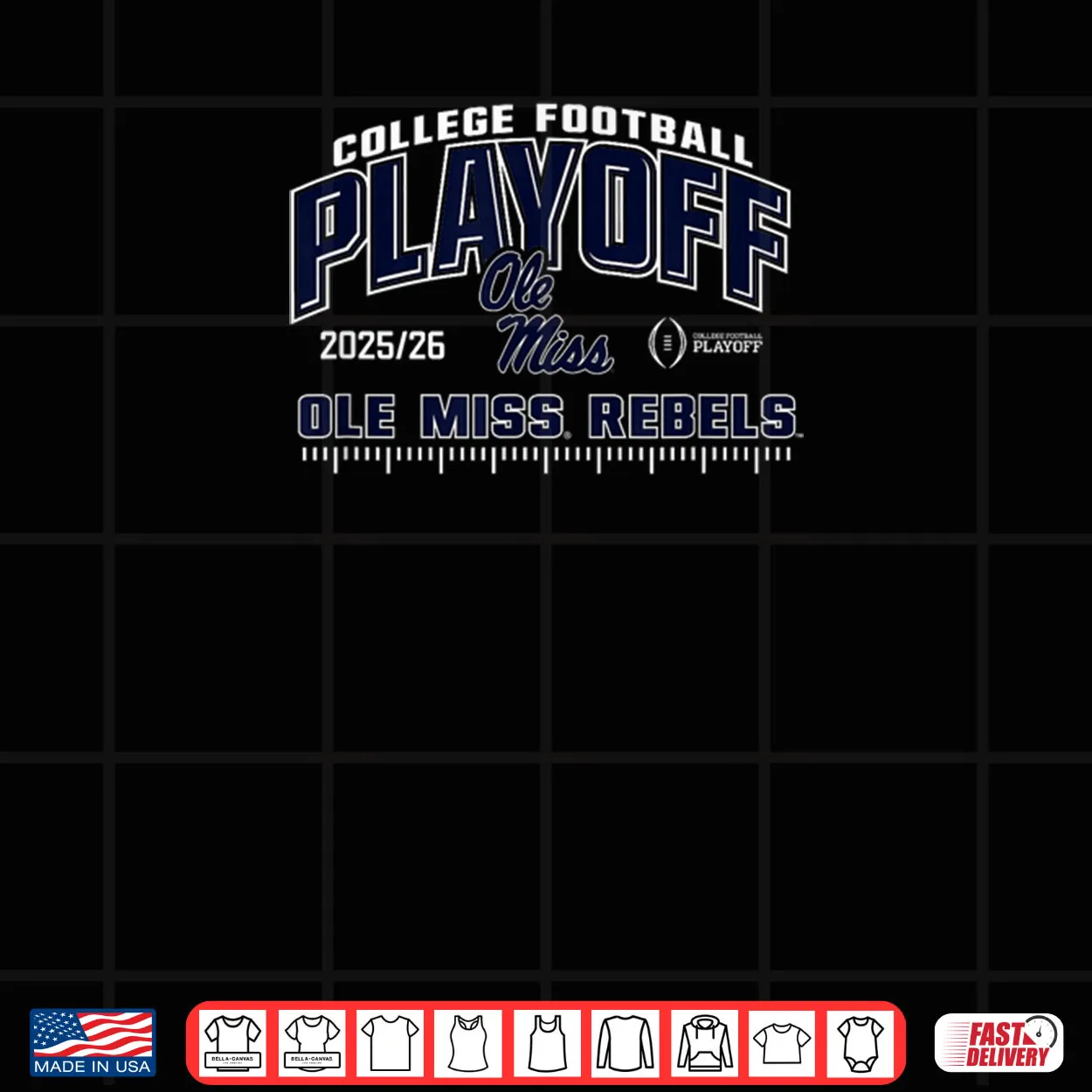 Ole Miss Rebels College Football Playoff CFP 2025 26 Red Shirt Ole Miss Rebels College Football Playoff CFP 2025 26 Red Shirt