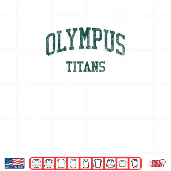 Design Olympus High School HS Salt Lake City UT Vintage Sports Shirt