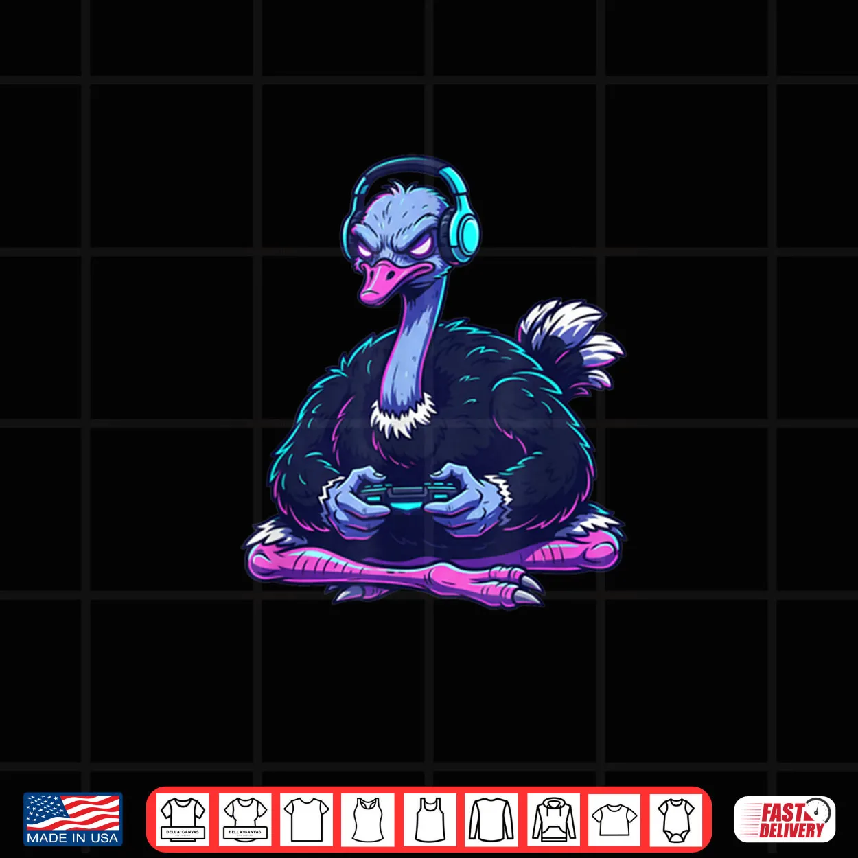 Ostrich Video Games Shirt Ostrich Video Games Shirt