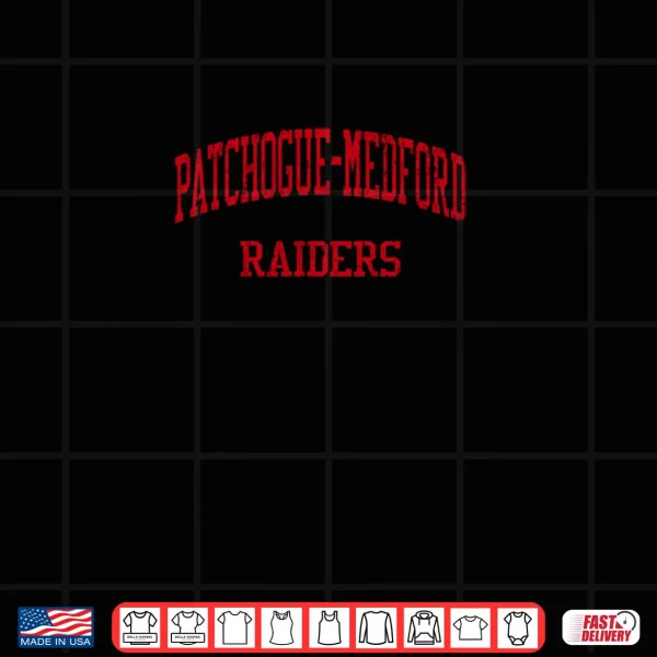 Design Patchogue Medford High School HS Medford NY Vintage Sports Shirt 1