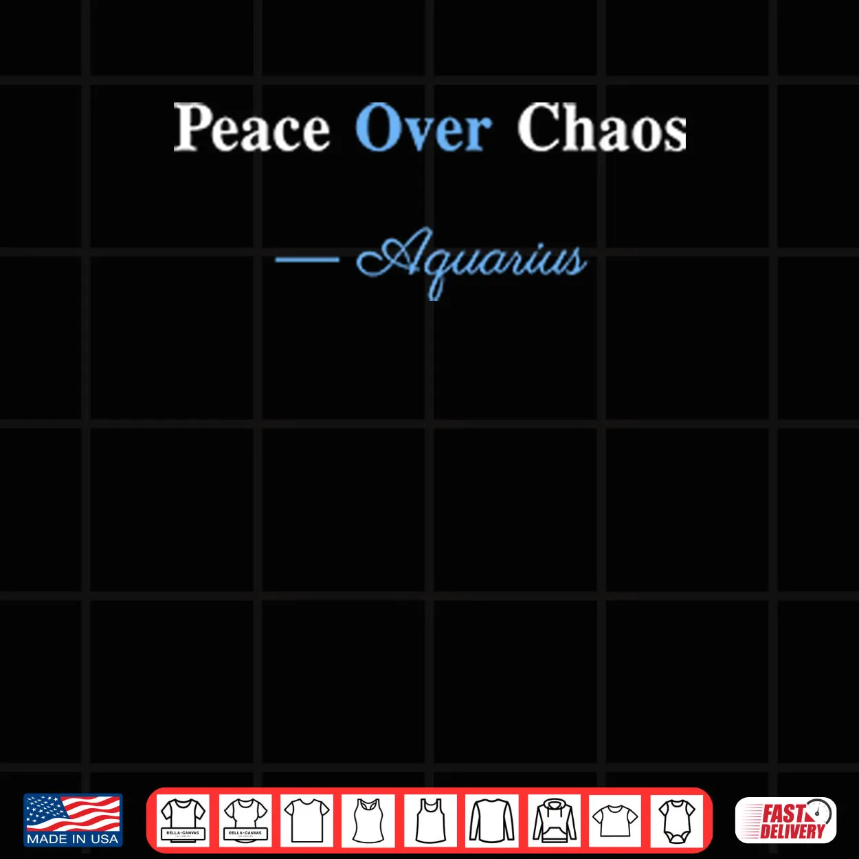 Peace Over Chaos Aquarius Shirt Peace Over Chaos Aquarius Shirt
