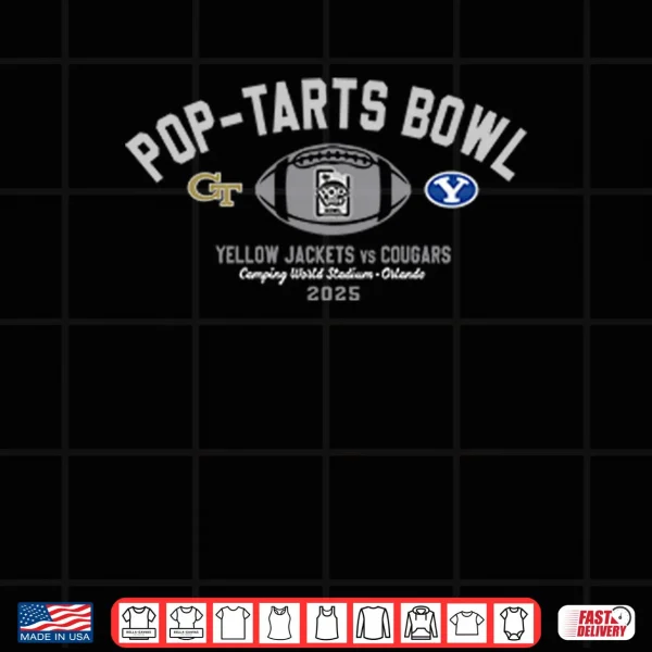 Design Pop Tarts Bowl 2025 Yellow Jackets Vs Cougars Shirt