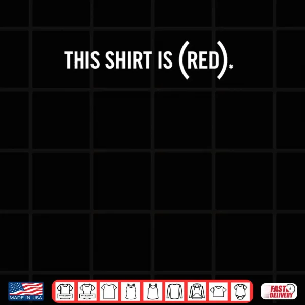 (RED) Originals St. Patrick's Day This Shirt is (RED) Shirt 4 Design RED Originals St. Patricks Day This Shirt is RED Shirt