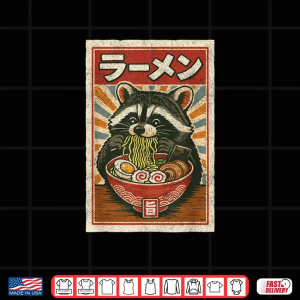 Design Ramen Raccoon Shirt