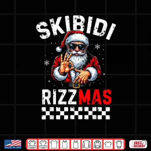 Rizz Christmas Santa 6 7 Funny Xmas Skibidi Rizzmas 6 7 Meme Shirt 3 Design Rizz Christmas Santa 6 7 Funny Xmas Skibidi Rizzmas 6 7 Meme Shirt