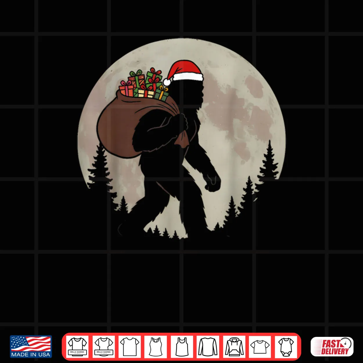 Santa Big Foot Christmas Shirt Santa Big Foot Christmas Shirt