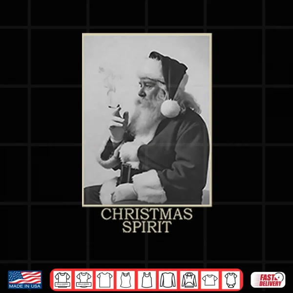 Design Santa Smoking Christmas Spirit Shirt