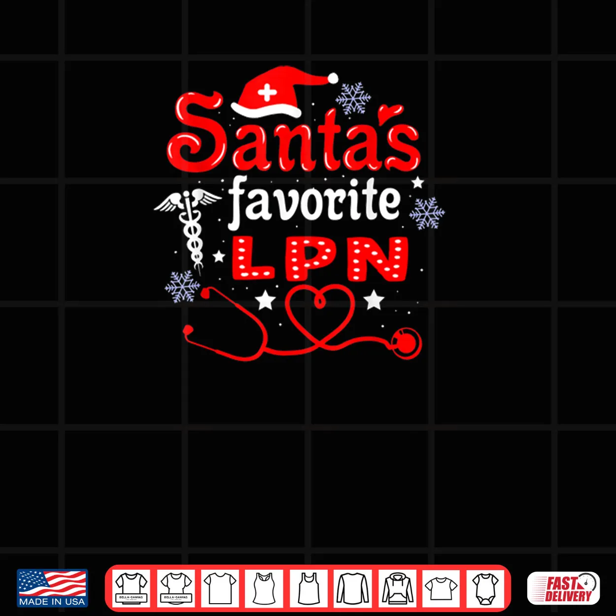 Santa’s Favorite Lpn Christmas Lpn Christmas For Nurse Love Shirt Santa’s Favorite Lpn Christmas Lpn Christmas For Nurse Love Shirt
