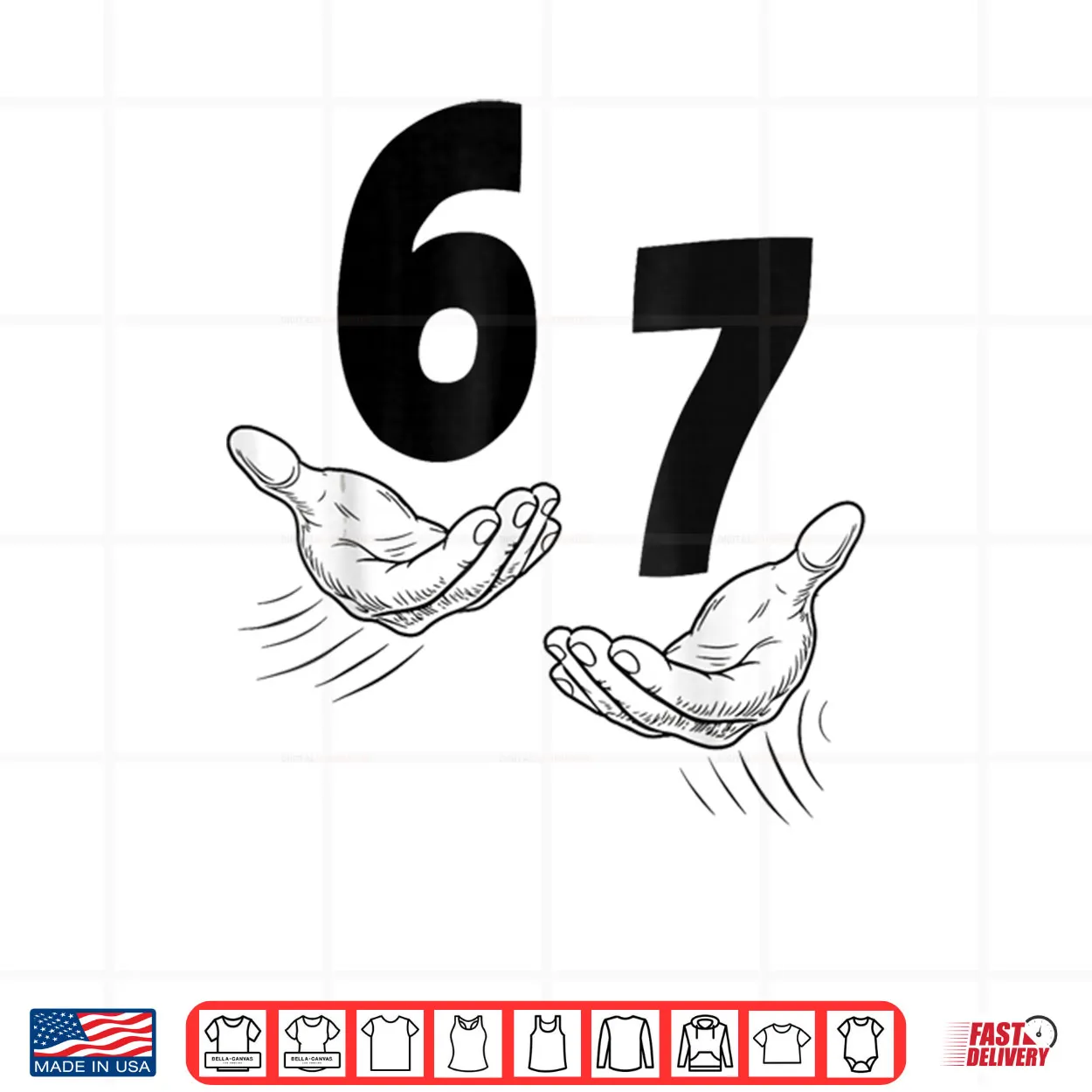 Six Seven 67 Hands 6 7 Kids 67 Teen Boys 6 7 Meme Shirt Six Seven 67 Hands 6 7 Kids 67 Teen Boys 6 7 Meme Shirt