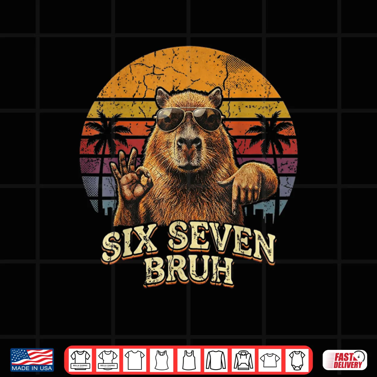 Six Seven Bruh 67 Capybara Shirt Six Seven Bruh 67 Capybara Shirt